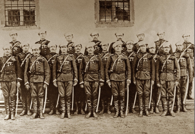 Кавалеры Георгиевского креста второго эскадрона, София, 1878 г.